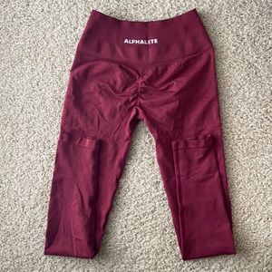 Alphalete amplify wine leggings size S